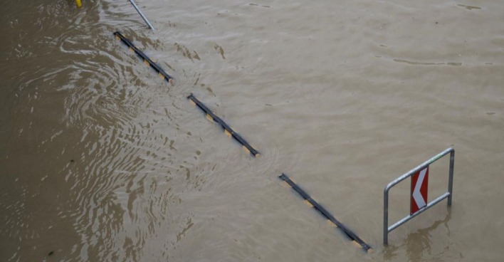 Hochwasser Schilder