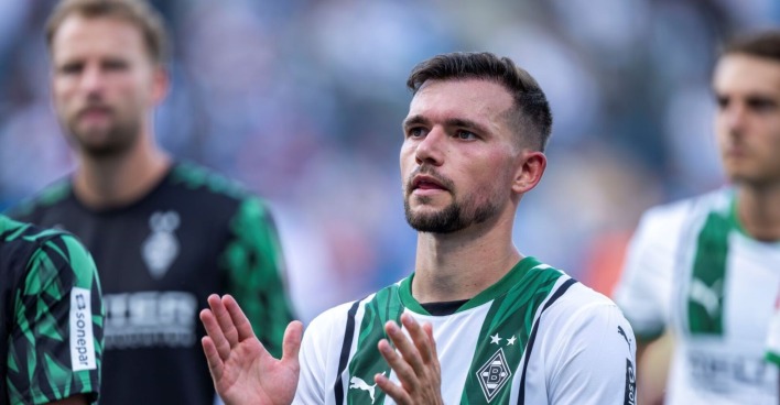 Kevin Stöger im Dress von Borussia Mönchengladbach