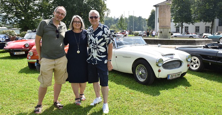 Die Drive2help-Organisatoren: Gernot Stoitzner mit Beate und Hans-Peter Schuler