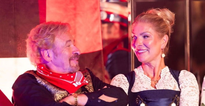 Thomas Gottschalk mit seiner Frau Karina Mroß.