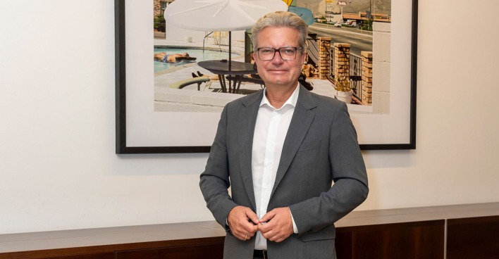 Landeshauptmann Christopher Drexler im Rahmen eines Interviewtermins mit dem Weekend Magazin