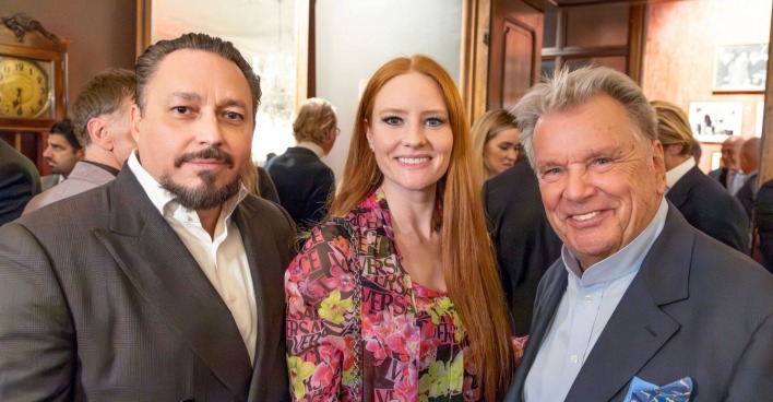 Klemens Hallmann, Barbara Meier und Peter Haselsteiner schauen in die Kamera
