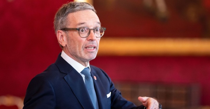 Herbert Kickl in der Hofburg.