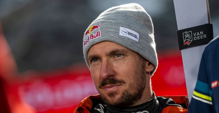 Marcel Hirscher nach dem Rennen in Sölden
