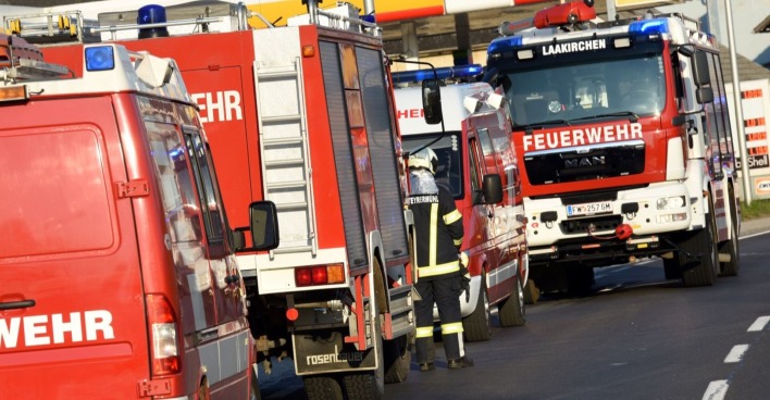 Feuerwehrfahrzeuge im Einsatz