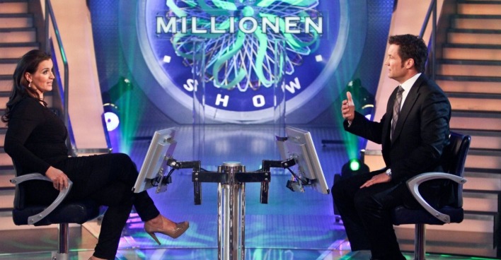 Barbara Karlich bei Armin Assinger in der "Millionenshow".