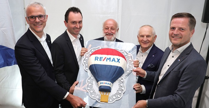 Marco Seitner, Philipp Feurstein, Reinhard Götze, Alois und Bernhard Reikersdorfer (v. li.)