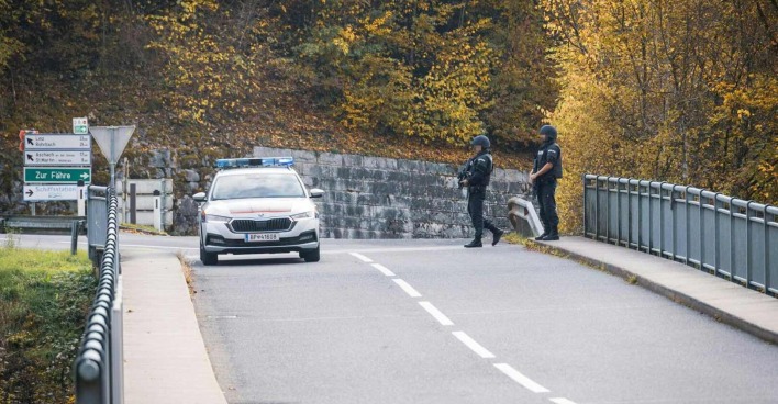 Polizeieinsatz im Mühlviertel.