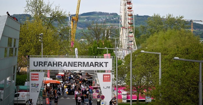 Eingang des Urfahraner Marktes in Linz