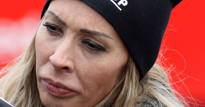 Cora Schumacher sieht traurig aus