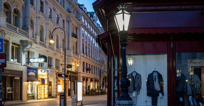 Wiener Kohlmarkt abends