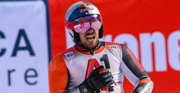 Marcel Hirscher im Sölden Ziellauf