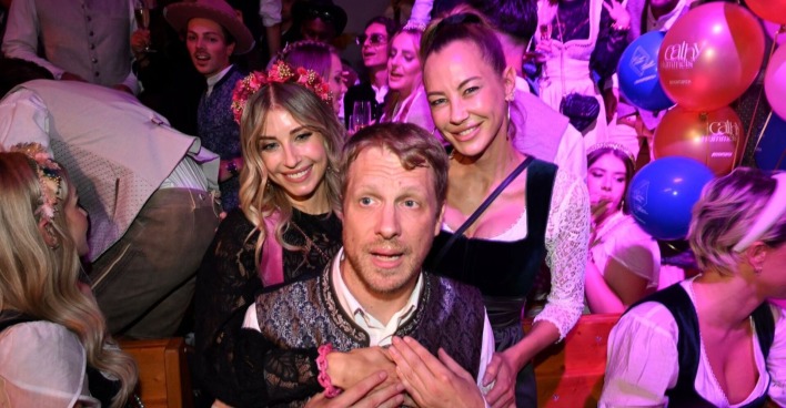 Oliver Pocher mit Cathy Hummels und Sandy