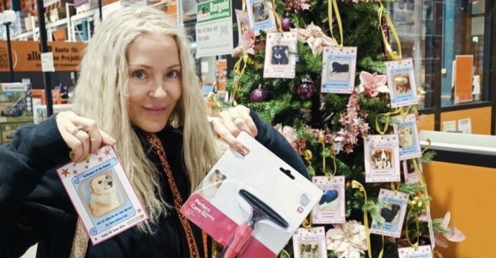 Simone Lugner im Hornbach
