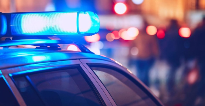 Dach eines Polizeiwagens