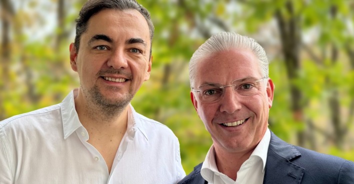 Wolfgang Zechner und Paul Leitenmueller im Park