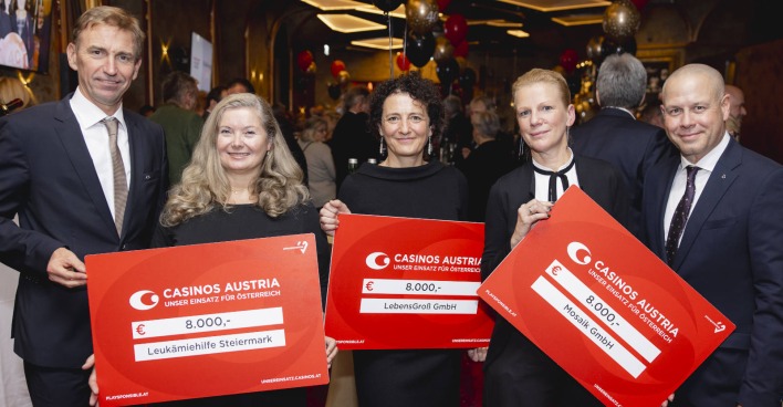 Mehrere Frauen und Männer halten Schilder hoch
