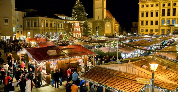 Der Christkindlesmarkt in Augsburg war die Zielscheibe des mutmaßlichen Terroristen.