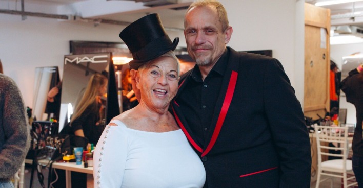 Jazz Gitti und Gery Keszler im Kostümfundus