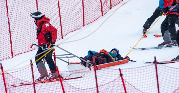 Beim Rennen in Killington ist Michaela Shiffrin schwer gestürzt.