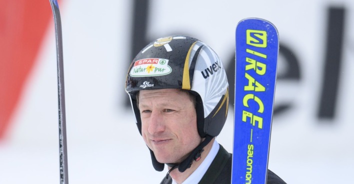 Hannes Reichelt auf einer Skipiste