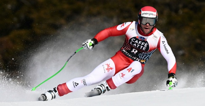 Vincent Kriechmayr hat bei seinem Sturz in Wengen eine Innenbandverletzung am rechten Knie erlitten.