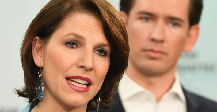 Karoline Edtstadler und Sebastian Kurz