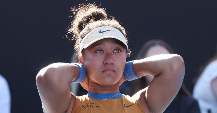 Naomi Osaka am Tennisplatz