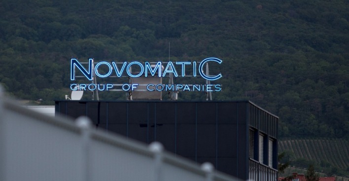 Schriftzug der Novomatic