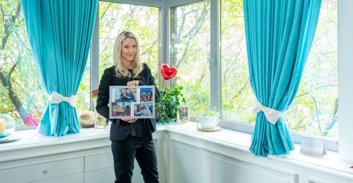Simone Lugner in ihrer Villa.