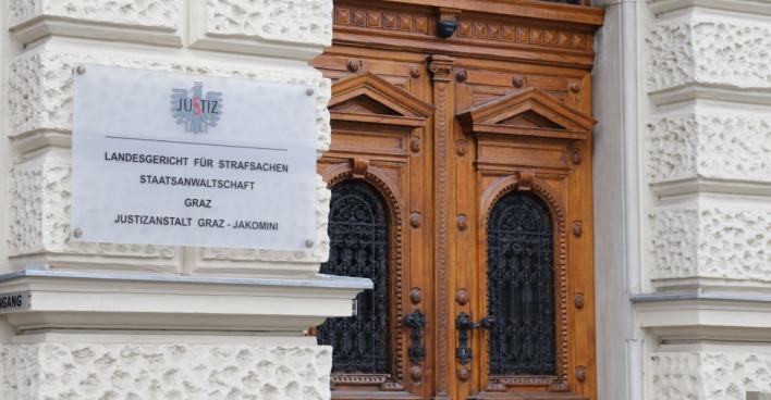 Außenansicht des Landesgerichts in Graz