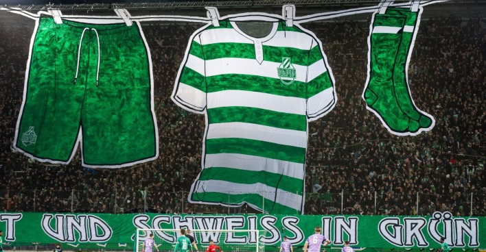 Choreographie der Rapid-Fans