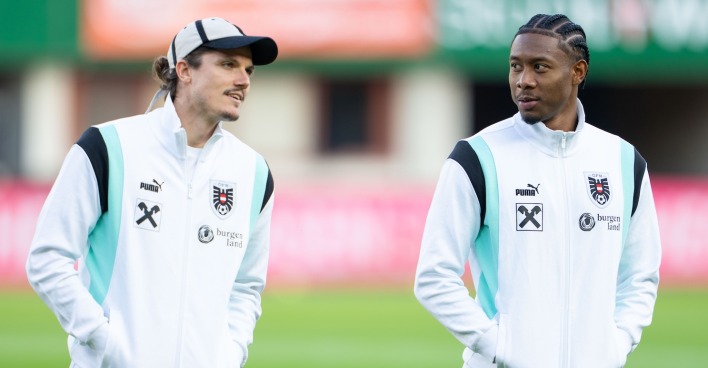 Sabitzer und Alaba im CL-Achtelfinale.
