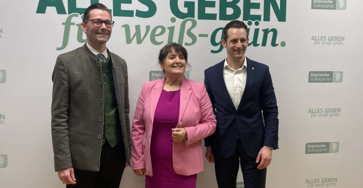 Georg Preßler, Manuela Khom und Lukas Schnitzer