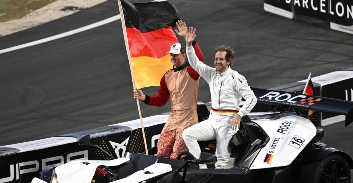 Mick Schumacher und Sebastian Vettel