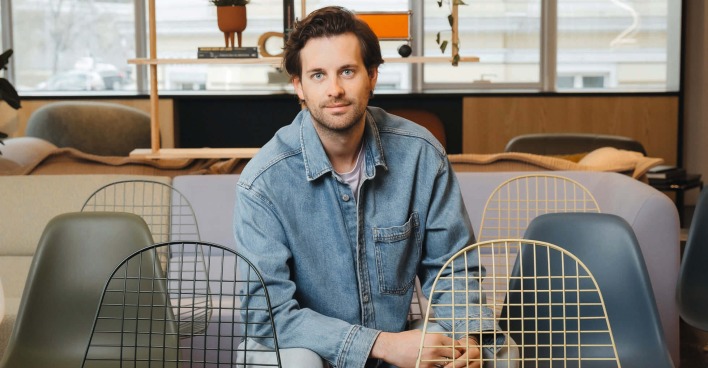 Lukas Binder (31) gründete ­gemeinsam mit Clemens ­Strobl die Kreativagentur stroblbinder.