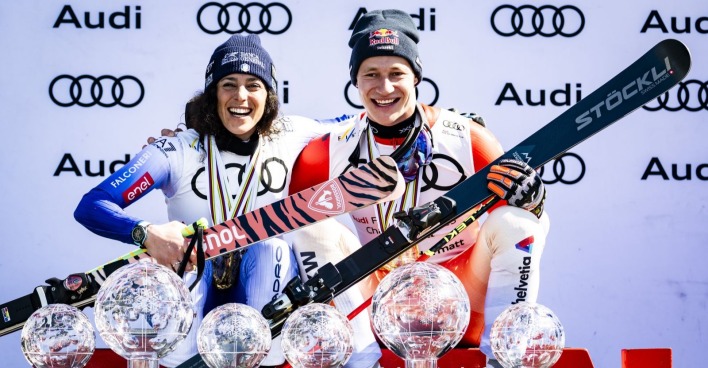 Federica Brignone und Marco Odermatt in Sun Valley