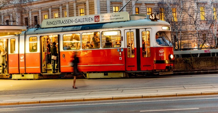 Straßenbahnlinie 43 in Wien