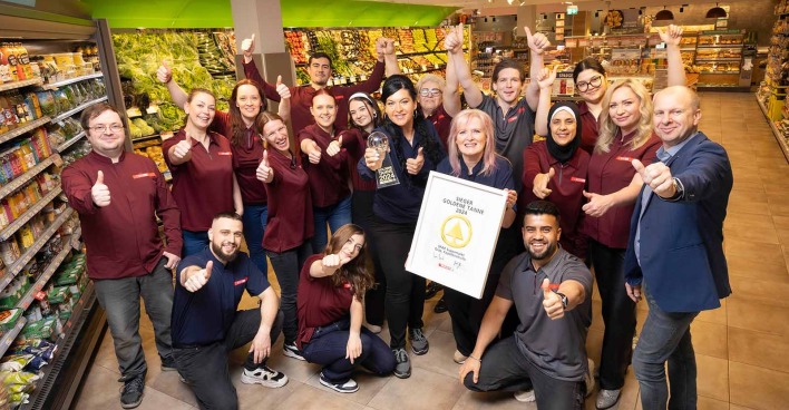 Das Team des SPAR-Supermarktes in der Grazer Kapellenstraße
