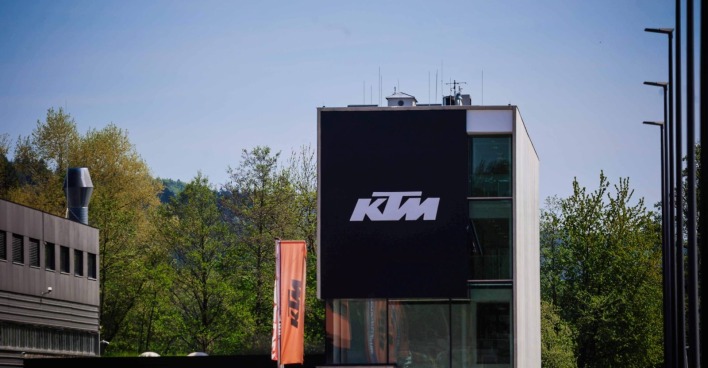 Außenansicht der KTM-Zentrale in Mattighofen