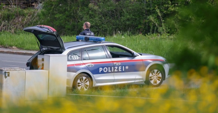 Polizeiwagen in Maria Alm