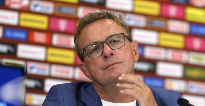 Österreichs Teamchef Ralf Rangnick anl. der ÖFB-Kaderbekanntgabe für den Auftakt zur WM-Qualifikation