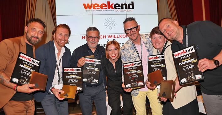 Siegerfoto von der Weekend Poker-Night 2025.
