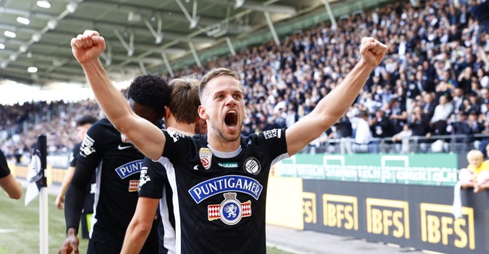 Tomi Horvat (Sturm Graz) während der Admiral Bundesliga- Begegnung / Meistergruppe / 10. Runde zwischen SK Puntigamer Sturm Graz und RZ Pellets WAC