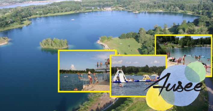 Luftaufnahme von einem See | Credit: Hohenlohe Ausee
