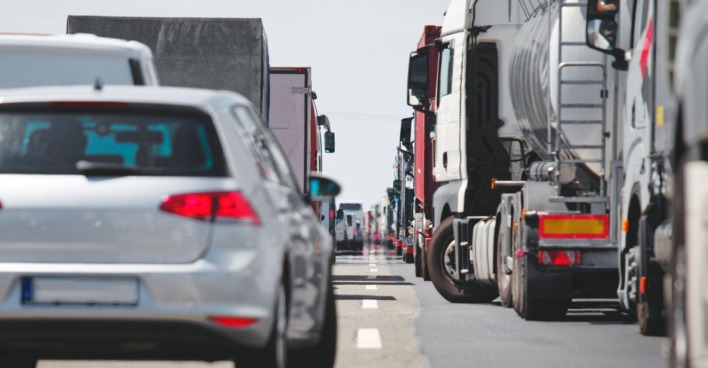 Stau auf einer Österreichischen Autobahn