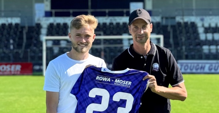 Neuzugang Mathew Collins gemeinsam mit Austria-Obmann David Rettenbacher.
