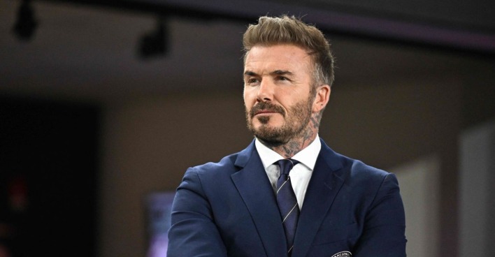 David Beckham in New York City während eines Ligaspiels seines Vereins Inter Miami