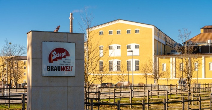 Außenansicht der Stiegl Brauerei