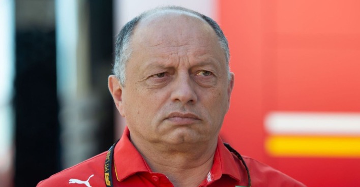 Ferraris Teamchef Fred Vasseur während des Grand Prix von Spanien